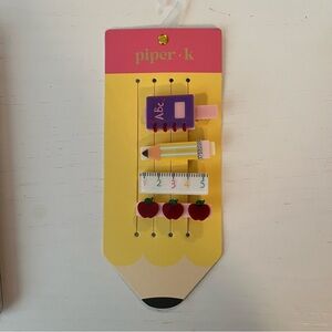 4 Pack School Hair Clips